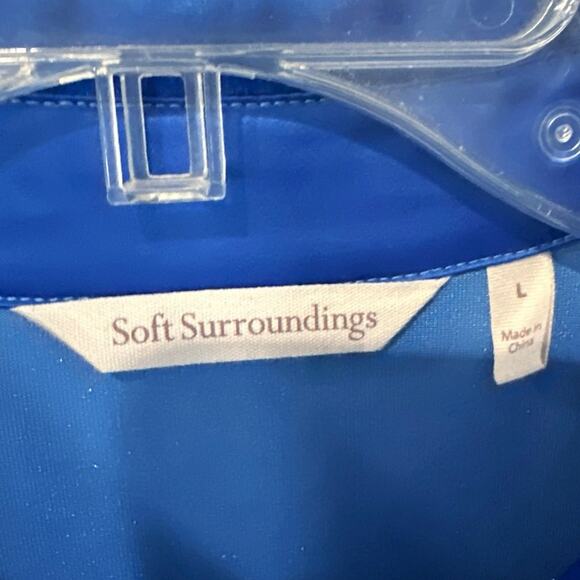 Soft Surroundings Velvet Boyfriend Tunic Top Women's Size Large - Picture 2 of 4